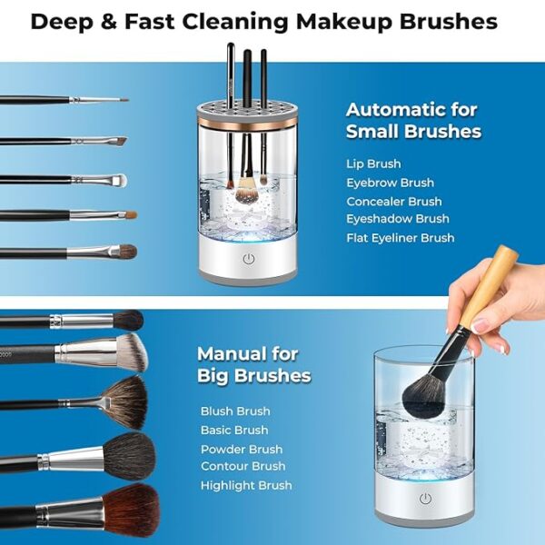 LIMITED TIME DEALS Electric Makeup Brush Cleaner 65% OFF with ZLQ3TUC7 - Image 3