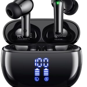 LIMITED TIME DEALS Wireless Earbuds Bluetooth Headphones, Ear Buds with Deep Bass 85% OFF