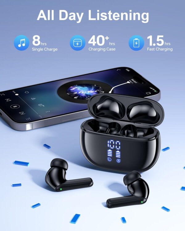 LIMITED TIME DEALS Wireless Earbuds Bluetooth Headphones, Ear Buds with Deep Bass 85% OFF - Image 2