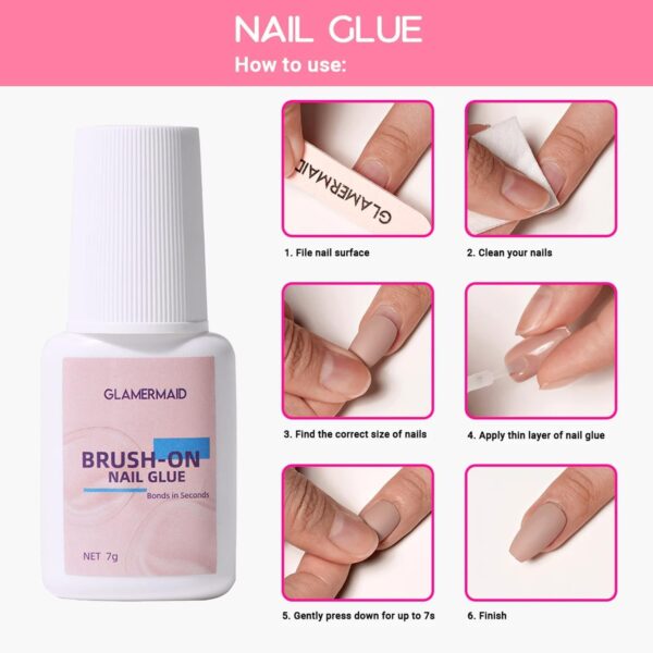 LIMITED TIME DEALS 2 Pcs Set Press on Nails Glue for Nail Tip 60% OFF WITH 50SA8LFB - Image 4