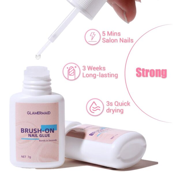 LIMITED TIME DEALS 2 Pcs Set Press on Nails Glue for Nail Tip 60% OFF WITH 50SA8LFB - Image 2