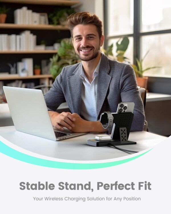 LIMITED TIMD DEALS Wireless Charger iPhone Charging Station: 3 in 1 Charger Stand Multiple 20% OFF - Image 3