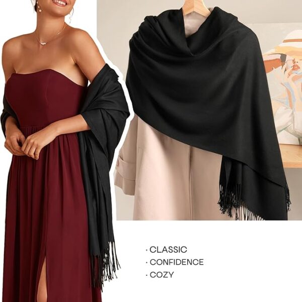 LIMITED TIME DEALS FURTALK Women's Scarf Pashmina Shawls and Wraps for Evening Dress Wedding 20% OFF - Image 4