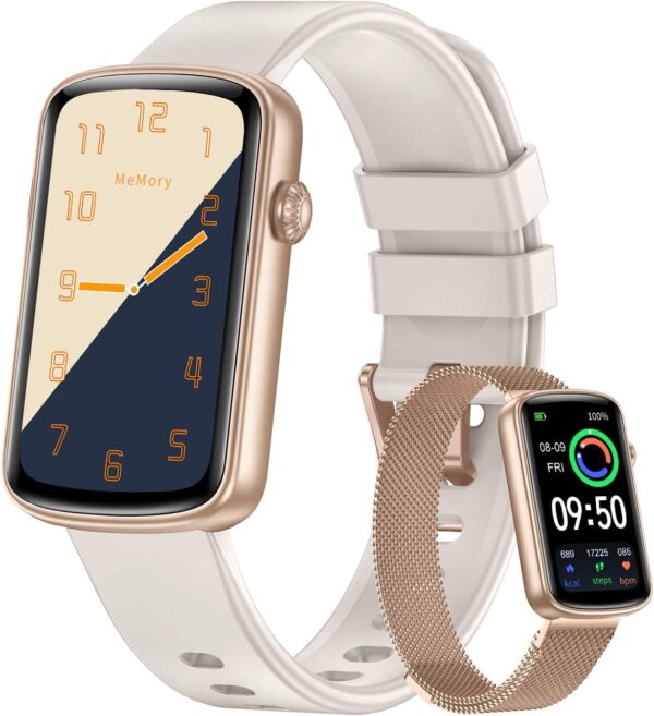 LIMIMTED TIME DEALS RUIMEN Fitness Tracker, Fitness Watches for Women Men with Heart Rate Monitor Blood 43% OFF