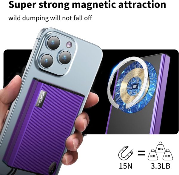 LIMITED TIME DEALS Magnetic Portable Charger with Built-in Cable 50% OFF WITH 50IBDI2N - Image 2