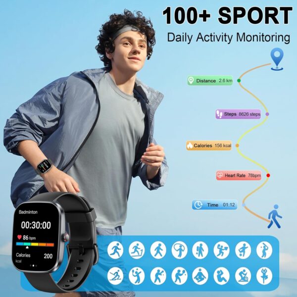 LIMITED TIME DEALS Smart Watch(Answer/Make Call), 1.91" Smartwatch for Men Women, NEW Fitness Watch 81% OFF - Image 4