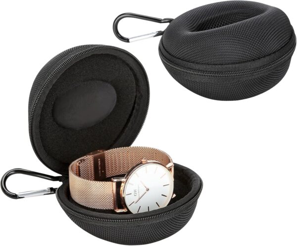 LIMITED TIME DEAL LETURE 2 Pieces Single Watch Travel Case for Men 50% OFF