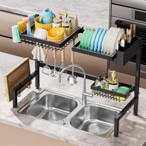 LIMITED TIME DEALS Over The Sink Dish Drying Rack (44% Savings!) WITH 38Z9MUDY - Image 3