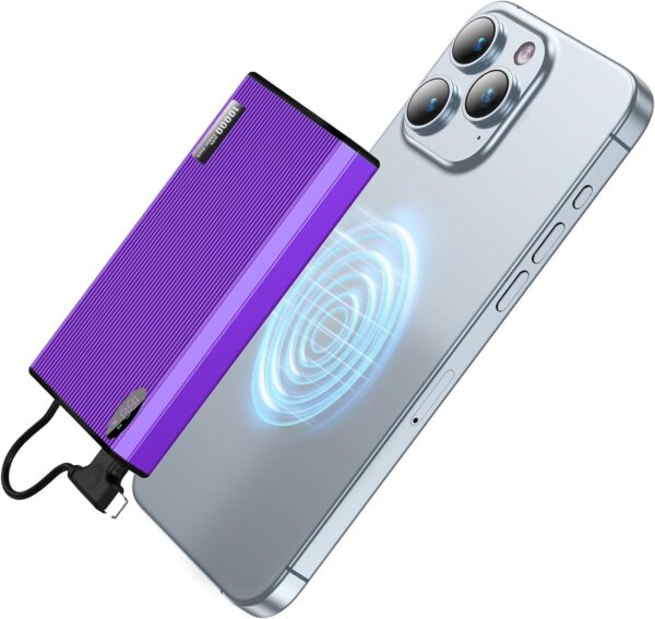 LIMITED TIME DEALS Magnetic Portable Charger with Built-in Cable 50% OFF WITH 50IBDI2N