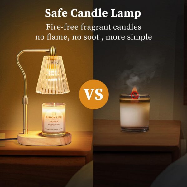 LIMITED TIME DEALS Candle Warmer Lamp with Timer Dimmer Adjustable Height for New Home 33% OFF - Image 2