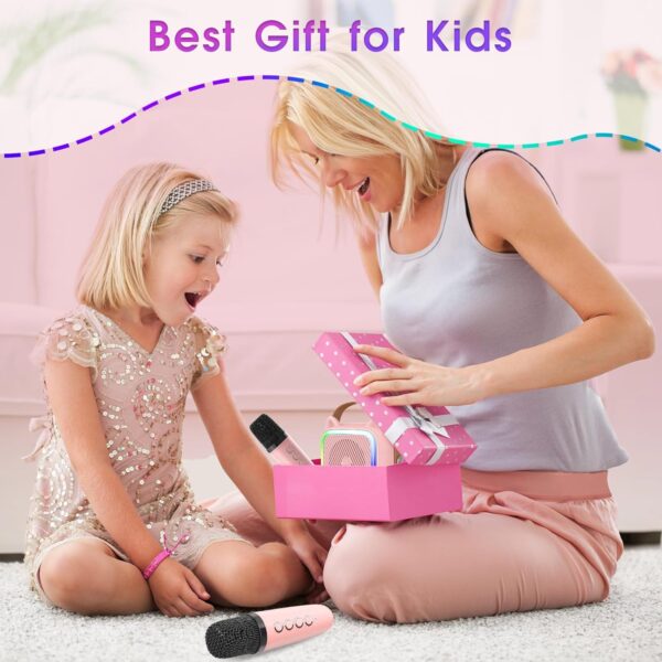 LIMITED TIME DEALS SXH Mini Karaoke Machine for Kids Portable Karaoke Machine with 2 Bluetooth Wireless 38% OFF - Image 4