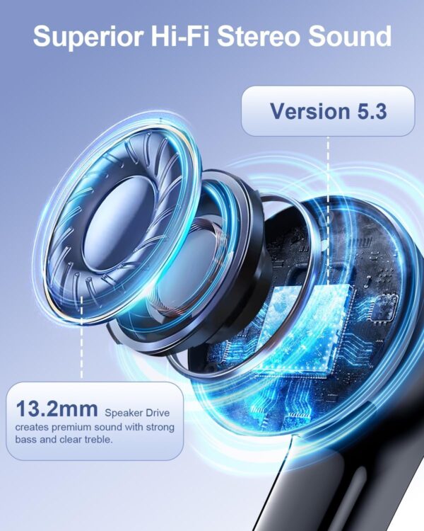 LIMITED TIME DEALS Wireless Earbuds Bluetooth Headphones, Ear Buds with Deep Bass 85% OFF - Image 4