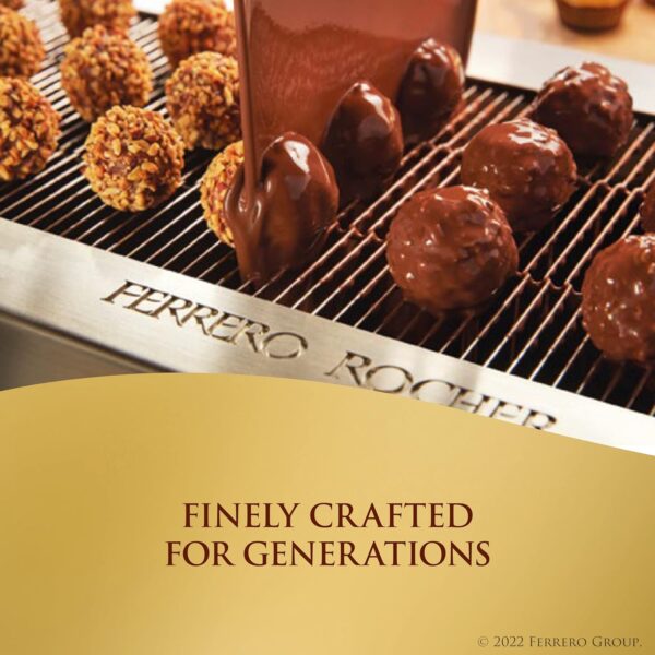LIMITED TIME DEALS Ferrero Rocher, 48 Count, Premium Gourmet Assorted Hazelnut Milk Chocolate, Dark Chocolate 7% OFF - Image 3