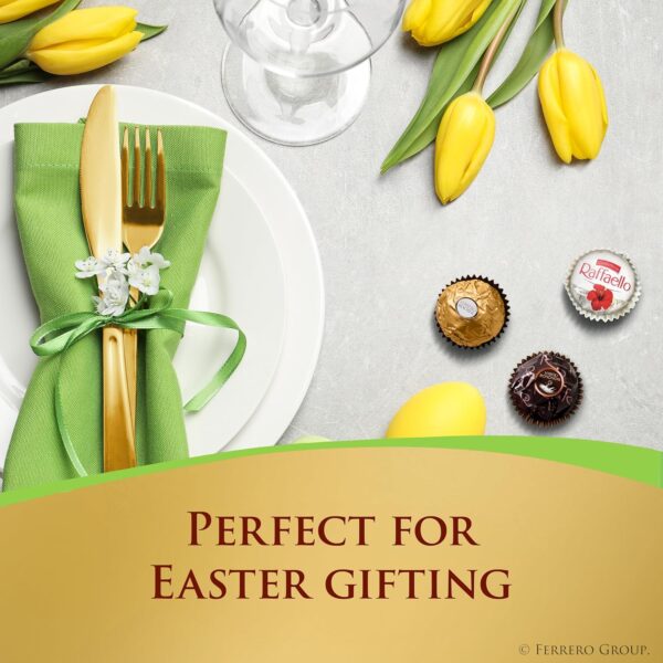 LIMITED TIME DEALS Ferrero Rocher, 48 Count, Premium Gourmet Assorted Hazelnut Milk Chocolate, Dark Chocolate 7% OFF - Image 4