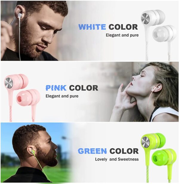 LIMITED TIME DEALS Wired Earbuds with Microphone 5 Pack, in-Ear Headphones 38% OFF - Image 3
