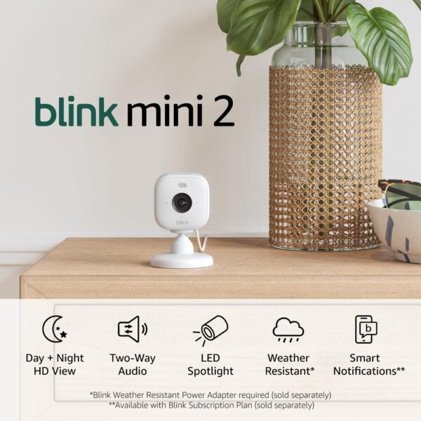 LIMITED TIME DEALS Blink Mini 2 (Newest Model) — Home Security & Pet Camera(s) 50% OFF - Image 4