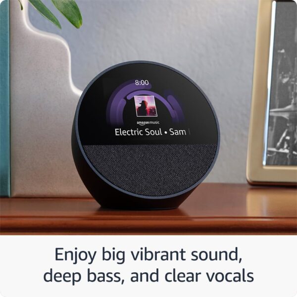 LIMITED TIME DEALS Amazon Echo Spot with Alexa (newest model), Great for nightstands 19% OFF - Image 3