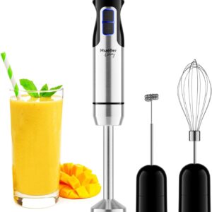 LIMITED TIME DEALS Mueller Immersion Blender Handheld - 8 Speed Stainless 41% OFF