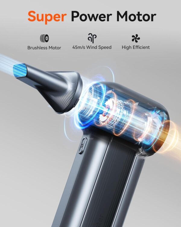 LIMITED TIME DEALS WOLFBOX MF100 Electric Air Duster-150000RPM Super Power 36% OFF - Image 4