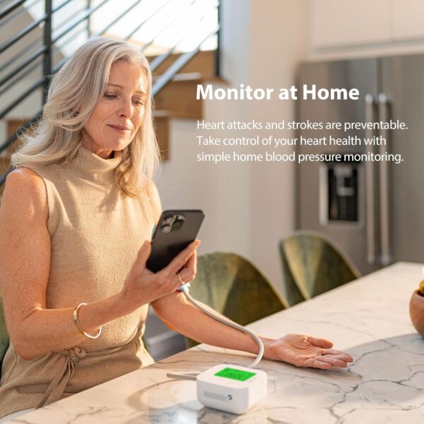 LIMITED TIME DEALS iHealth Track Smart Upper Arm Blood Pressure Monitor with Wide Range Cuff 28% OFF - Image 2