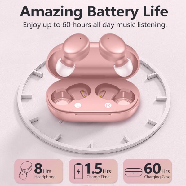 LIMITED TIME DEALS MOZOTER S8 Mini Wireless Earbuds Bluetooth 5.3 in Ear Light-Weight 47% OFF - Image 3