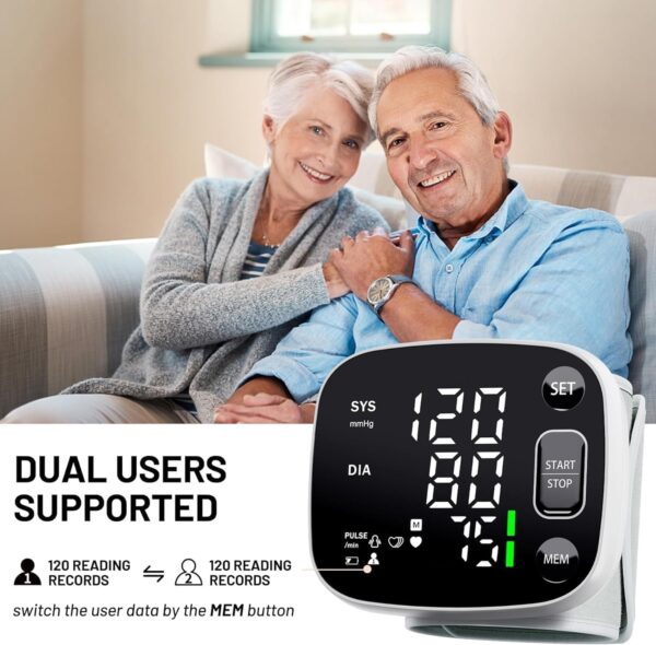 LIMITED TIME DEALS Oklar Blood Pressure Monitors for Home Use Rechargeable Wrist 33% OFF - Image 3