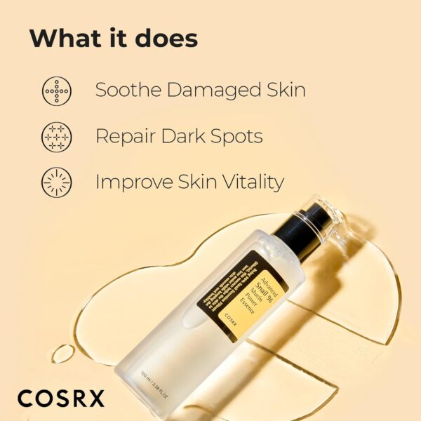 LIMITED TIME DEALS COSRX Snail Mucin 96% Power Repairing Essence 3.38 fl.oz 100ml, 25% OFF - Image 2