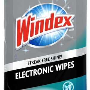 Windex Electronic Cleaning Wipes, Pre-Moistened Screen Wipes for TVs, Phones,