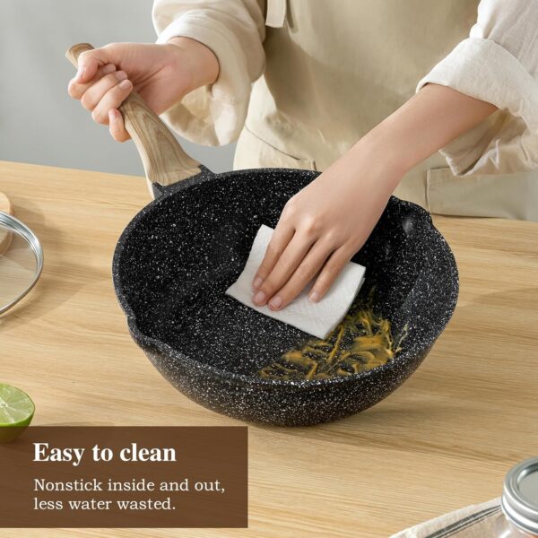 LIMITED TIME DEALS 14 Pcs Pots and Pans Set Non Stick, Induction Black Cooking 36% OFF - Image 2