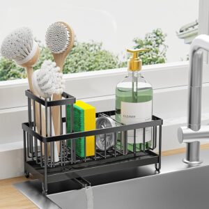 LIMITED TIME DEALS Cisily Black Sponge Holder for Kitchen Sink, Sink Caddy  28% OFF