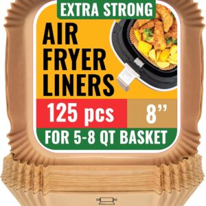 LIMITED TIME DEALS Air Fryer Paper Liners, 125Pcs Air Fryer Disposable 50% OFF