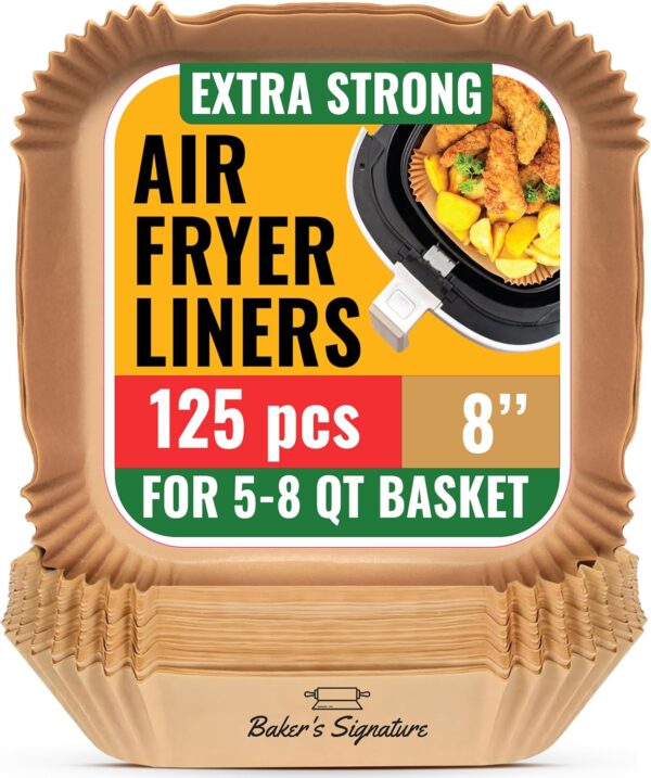 LIMITED TIME DEALS Air Fryer Paper Liners, 125Pcs Air Fryer Disposable 50% OFF