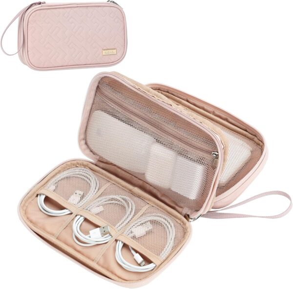 LIMITED TIME DEALS NISHEL Travel Cord Organizer Case, Double Layers Tech 10% OFF - Image 4