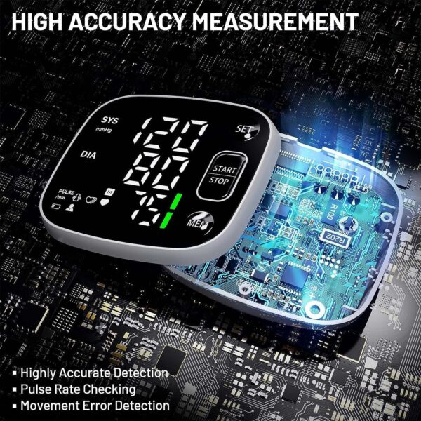 LIMITED TIME DEALS Oklar Blood Pressure Monitors for Home Use Rechargeable Wrist 33% OFF - Image 4