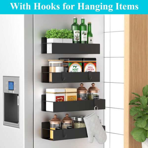 LIMITED TIME DEALS 4 Pack Magnetic Spice Storage Rack Organizer for Refrigerator 15% OFF - Image 3