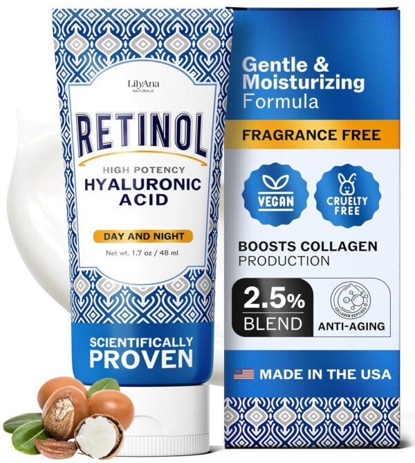 LIMITED TIME DEALS LilyAna Naturals Retinol Cream - Made in USA, 40% OFF