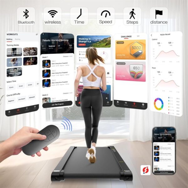 LIMITED TIME DEALS Sperax Walking Vibration Pad with APP, 3 in 1 Under Desk Treadmill, 24% OFF - Image 4