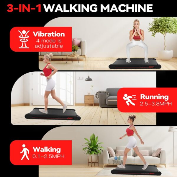 LIMITED TIME DEALS Sperax Walking Vibration Pad with APP, 3 in 1 Under Desk Treadmill, 24% OFF - Image 3