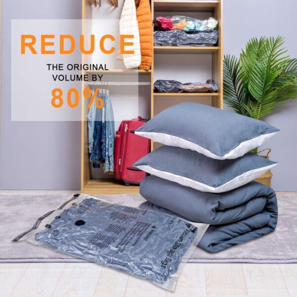 LIMITED TIME DEALS 24 Pack Vacuum Storage Bags with Electric Pump, (5 Jumbo, 5 Large, 5 Medium 21%  OFF - Image 2