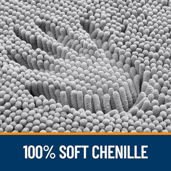 LIMITED TIME DEALS OLANLY Bathroom Rugs 30x20, Extra Soft Absorbent Chenille Bath Rugs, Rubber Backing 33% OFF - Image 3