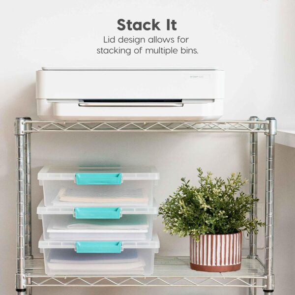 LIMITED TIME DEALS IRIS USA 6 Qt. Plastic Storage Bins Containers with Lids, 4 Pack 32% - Image 3