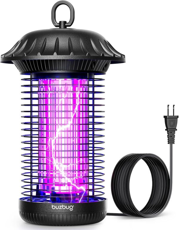 LIMITED TIME DEALS Buzbug LED Bug Zapper Indoor Outdoor, 10 Years Lifespan, 6.5ft Power Cord, IPX4 Waterproof 40% OFF