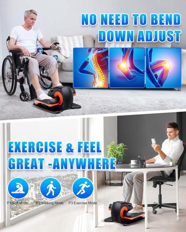 LIMITED TIME DEALS Under Desk Elliptical Machine, Electric Ellipse Leg Exerciser as Seen on Tv for Seniors  39% OFF - Image 3